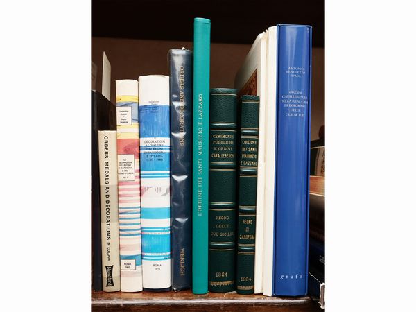 Miscellanea di libri su Ordini, decorazioni, medaglie  - Asta Due case fiorentine - Associazione Nazionale - Case d'Asta italiane