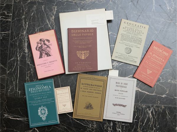 Miscellaneaa di curiose ristampe anastatiche  - Asta Due case fiorentine - Associazione Nazionale - Case d'Asta italiane