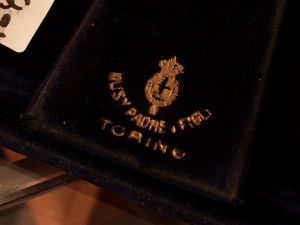 Casa Savoia - Auguri di ogni bene per il Natale 1915 in argento, Musy Torino  - Asta Due case fiorentine - Associazione Nazionale - Case d'Asta italiane