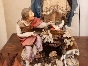 Gruppo devozionale in cartapesta  - Asta Due case fiorentine - Associazione Nazionale - Case d'Asta italiane