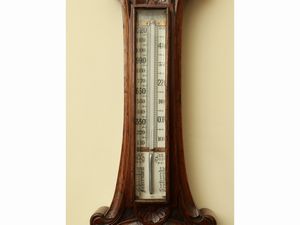 Baromentro in rovere  - Asta Due case fiorentine - Associazione Nazionale - Case d'Asta italiane