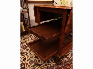 Carrello di servizio a bandelle in noce  - Asta Due case fiorentine - Associazione Nazionale - Case d'Asta italiane