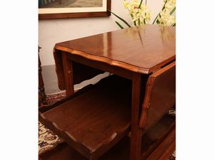 Carrello di servizio a bandelle in noce  - Asta Due case fiorentine - Associazione Nazionale - Case d'Asta italiane