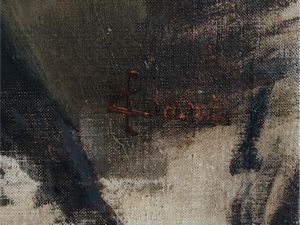 Cesare Ciani : Ritratto virile  - Asta Due case fiorentine - Associazione Nazionale - Case d'Asta italiane