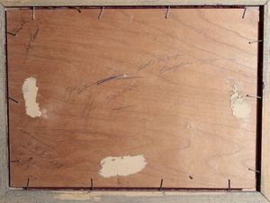 Gino Romiti : Scorcio di spiaggia 1937 XV  - Asta Due case fiorentine - Associazione Nazionale - Case d'Asta italiane