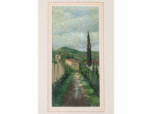 Quattro paesaggi  - Asta Due case fiorentine - Associazione Nazionale - Case d'Asta italiane