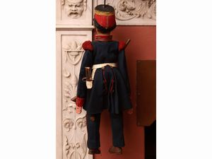 Soldato sabaudo con mustacchi  - Asta Due case fiorentine - Associazione Nazionale - Case d'Asta italiane