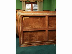 Scuola nordeuropea : Paesaggio invernale con torrente e bosco di betulle  - Asta Due case fiorentine - Associazione Nazionale - Case d'Asta italiane