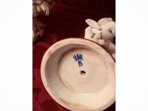 Collezione di amorini musicanti in porcellana  - Asta Due case fiorentine - Associazione Nazionale - Case d'Asta italiane