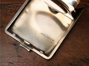 Orologio da tavolo da viaggio in argento 925/1000, Ugo Frilli  - Asta Due case fiorentine - Associazione Nazionale - Case d'Asta italiane