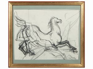 Marcello Tommasi : Ulivo e Cavallo  - Asta Due case fiorentine - Associazione Nazionale - Case d'Asta italiane