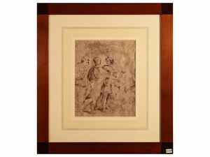 Ermenegildo attribuito Lodi - Gli Apostoli che indicano il Cristo che cammina sule acque