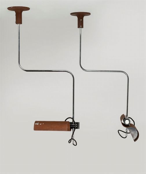VICO MAGISTRETTI : Due lampade da soffitto  - Asta Design e Arti Decorative - Associazione Nazionale - Case d'Asta italiane