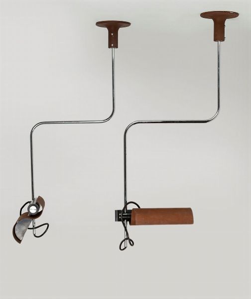 VICO MAGISTRETTI : Due lampade da soffitto  - Asta Design e Arti Decorative - Associazione Nazionale - Case d'Asta italiane