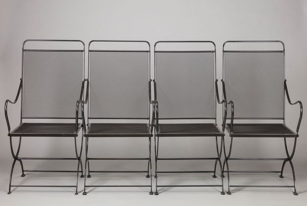 LUIGI CACCIA DOMINIONI : Quattro sedie con braccioli  - Asta Design e Arti Decorative - Associazione Nazionale - Case d'Asta italiane