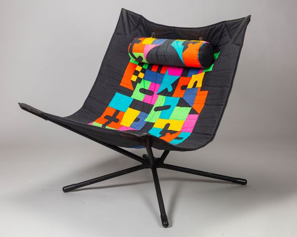 Alberto Salvati<br>Ambrogio Trésoldi : Poltroncina pieghevole modello Miamina  - Asta Design e Arti Decorative - Associazione Nazionale - Case d'Asta italiane