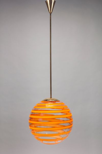 MANIFATTURA MURANESE : Lampada a sospensione  - Asta Design e Arti Decorative - Associazione Nazionale - Case d'Asta italiane
