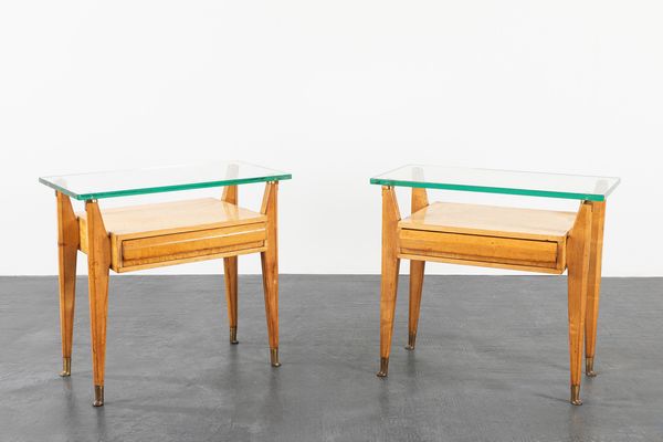 La Permanente Mobili Cantù : Coppia di comodini  - Asta Design e Arti Decorative - Associazione Nazionale - Case d'Asta italiane