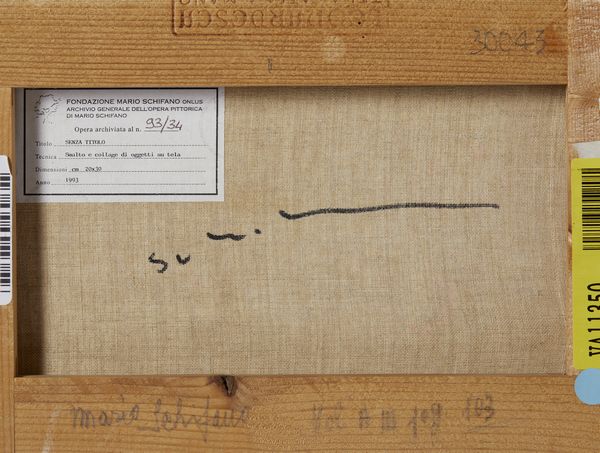 SCHIFANO MARIO (1934 - 1998) : SENZA TITOLO  - Asta Asta 504 | ARTE MODERNA E CONTEMPORANEA Online - Associazione Nazionale - Case d'Asta italiane