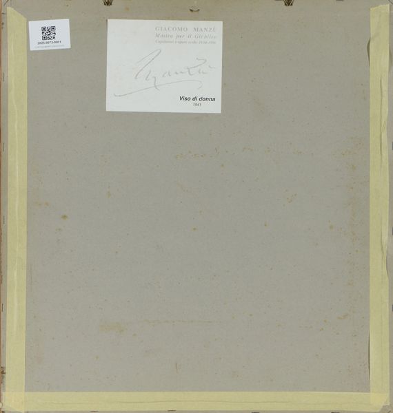 MANZU' GIACOMO (1908 - 1991) : VISO DI DONNA  - Asta Asta 504 | ARTE MODERNA E CONTEMPORANEA Online - Associazione Nazionale - Case d'Asta italiane