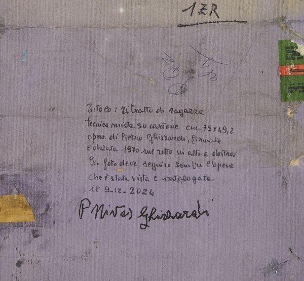 GHIZZARDI PIETRO (1906 - 1986) : RITRATTO DI RAGAZZA  - Asta Asta 504 | ARTE MODERNA E CONTEMPORANEA Online - Associazione Nazionale - Case d'Asta italiane