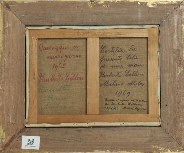 LILLONI UMBERTO (1898 - 1980) : PAESAGGIO A MEZZOGIORNO  - Asta Asta 504 | ARTE MODERNA E CONTEMPORANEA Online - Associazione Nazionale - Case d'Asta italiane