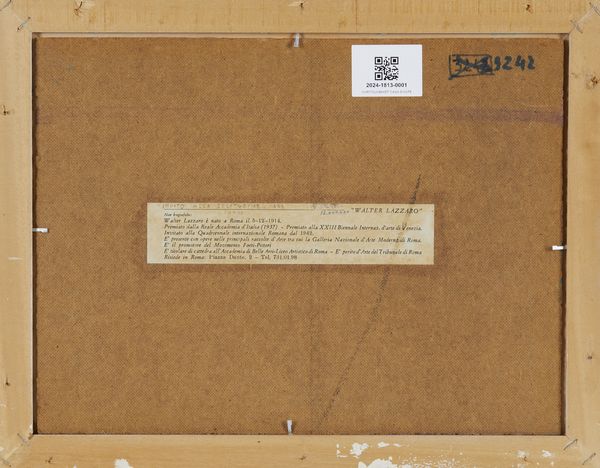 LAZZARO WALTER (1914 - 1989) : INVITO ALLA SOLITUDINE  - Asta Asta 504 | ARTE MODERNA E CONTEMPORANEA Online - Associazione Nazionale - Case d'Asta italiane