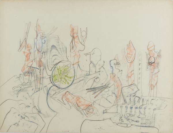 MATTA ROBERTO SEBASTIAN ANTONIO (1911 - 2002) : SENZA TITOLO  - Asta Asta 504 | ARTE MODERNA E CONTEMPORANEA Online - Associazione Nazionale - Case d'Asta italiane