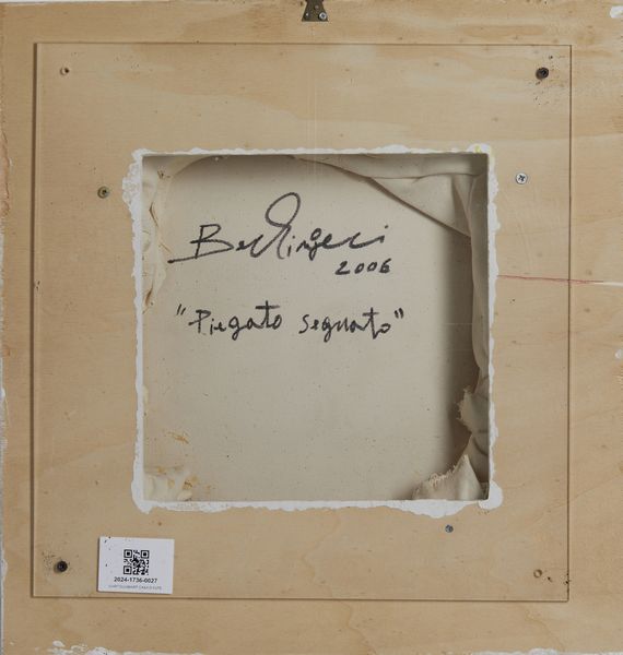 BERLINGERI CESARE (n. 1948) : PIEGATO SEGNATO  - Asta Asta 504 | ARTE MODERNA E CONTEMPORANEA Online - Associazione Nazionale - Case d'Asta italiane