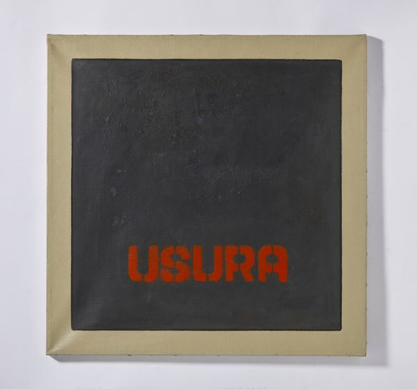 BARNI ROBERTO (n. 1939) : USURA  - Asta Asta 504 | ARTE MODERNA E CONTEMPORANEA Online - Associazione Nazionale - Case d'Asta italiane