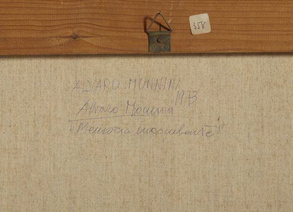 MONNINI ALVARO (1922 - 1987) : MEMORIA INCOMBENTE  - Asta Asta 504 | ARTE MODERNA E CONTEMPORANEA Online - Associazione Nazionale - Case d'Asta italiane