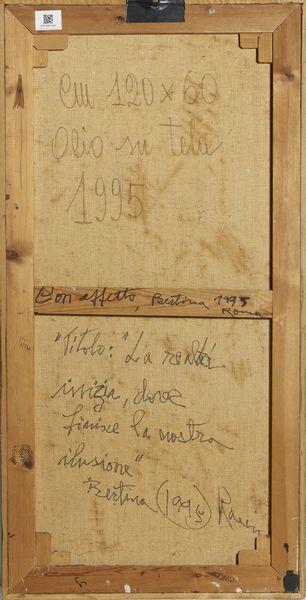 LOPES BERTINA (1924 - 2012) : LA REALT INIZIA, DOVE FINISCE LA NOSTRA ILUSIONE  - Asta Asta 504 | ARTE MODERNA E CONTEMPORANEA Online - Associazione Nazionale - Case d'Asta italiane