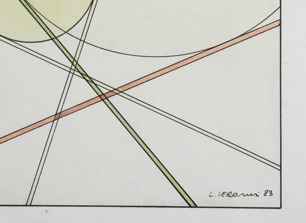 VERONESI LUIGI (1908 - 1998) : COSTRUZIONI SULLE TANGENTI  - Asta Asta 504 | ARTE MODERNA E CONTEMPORANEA Online - Associazione Nazionale - Case d'Asta italiane