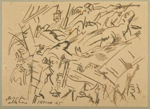 VEDOVA EMILIO (1919 - 2006) - STUDIO PER ALLARME (L'ALLARME NELLA STALLA)