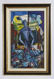 CORPORA ANTONIO (1909 - 2004) : IL PESCATORE  - Asta Asta 504 | ARTE MODERNA E CONTEMPORANEA Online - Associazione Nazionale - Case d'Asta italiane