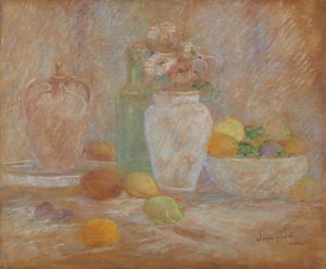 SEMEGHINI PIO (1878 - 1964) : NATURA MORTA (VENEZIA AL VERSO)  - Asta Asta 504 | ARTE MODERNA E CONTEMPORANEA Online - Associazione Nazionale - Case d'Asta italiane