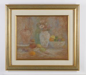 SEMEGHINI PIO (1878 - 1964) : NATURA MORTA (VENEZIA AL VERSO)  - Asta Asta 504 | ARTE MODERNA E CONTEMPORANEA Online - Associazione Nazionale - Case d'Asta italiane