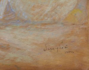 SEMEGHINI PIO (1878 - 1964) : NATURA MORTA (VENEZIA AL VERSO)  - Asta Asta 504 | ARTE MODERNA E CONTEMPORANEA Online - Associazione Nazionale - Case d'Asta italiane