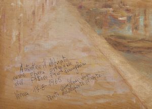 SEMEGHINI PIO (1878 - 1964) : NATURA MORTA (VENEZIA AL VERSO)  - Asta Asta 504 | ARTE MODERNA E CONTEMPORANEA Online - Associazione Nazionale - Case d'Asta italiane