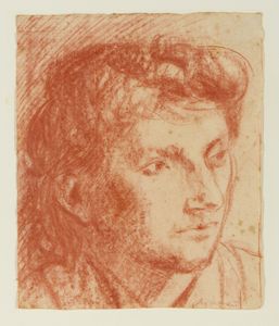 MANZU' GIACOMO (1908 - 1991) - VISO DI DONNA