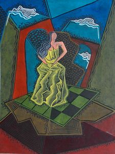 ORIANI PIPPO (1909 - 1972) - FEMME' ENTRE LES ARCHES