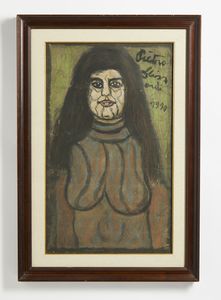 GHIZZARDI PIETRO (1906 - 1986) : RITRATTO DI RAGAZZA  - Asta Asta 504 | ARTE MODERNA E CONTEMPORANEA Online - Associazione Nazionale - Case d'Asta italiane