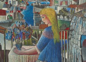 CAILLAUD ARISTIDE (1902 - 1990) : LE BALCON DE MENTON  - Asta Asta 504 | ARTE MODERNA E CONTEMPORANEA Online - Associazione Nazionale - Case d'Asta italiane