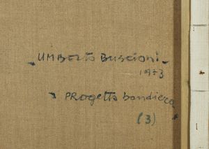 BUSCIONI UMBERTO (1931 - 2019) : PROGETTO BANDIERA  - Asta Asta 504 | ARTE MODERNA E CONTEMPORANEA Online - Associazione Nazionale - Case d'Asta italiane