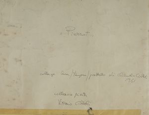 CINTOLI CLAUDIO (1935 - 1978) : PIERROT  - Asta Asta 504 | ARTE MODERNA E CONTEMPORANEA Online - Associazione Nazionale - Case d'Asta italiane