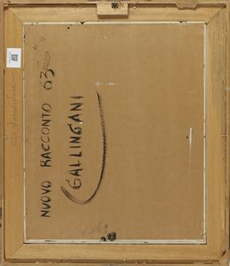 GALLINGANI ALBERTO (n. 1938) : NUOVO RACCONTO  - Asta Asta 504 | ARTE MODERNA E CONTEMPORANEA Online - Associazione Nazionale - Case d'Asta italiane