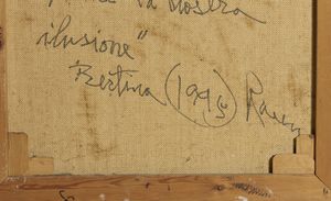 LOPES BERTINA (1924 - 2012) : LA REALT INIZIA, DOVE FINISCE LA NOSTRA ILUSIONE  - Asta Asta 504 | ARTE MODERNA E CONTEMPORANEA Online - Associazione Nazionale - Case d'Asta italiane