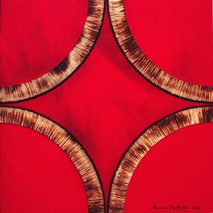 AUBERTIN BERNARD (1934 - 2015) - DESSIN DE FEU CIRCULAIRE