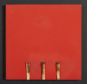 AUBERTIN BERNARD (1934 - 2015) - DESSIN DE FEU