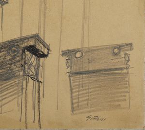 SIRONI MARIO (1885 - 1961) : ARCHITETTURE (1939)  - Asta Asta 504 | ARTE MODERNA E CONTEMPORANEA Online - Associazione Nazionale - Case d'Asta italiane